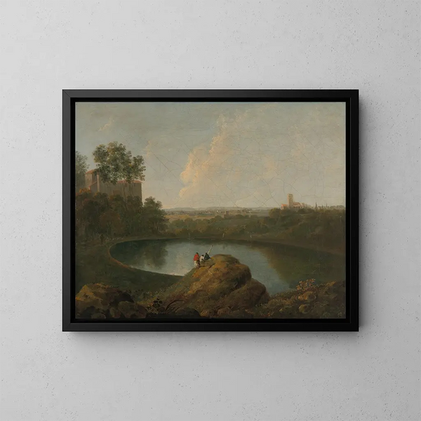 Le Tête du lac Nemi - Richard Wilson — indrammet kunstværk på væggen