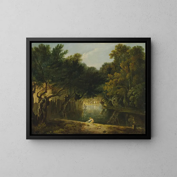 Vue de la nature dans le parc de St James - Richard Wilson — indrammet kunstværk på væggen