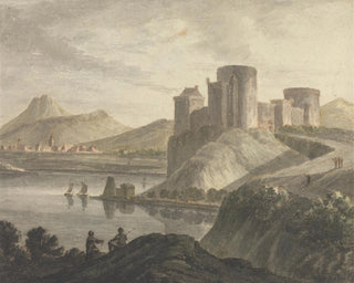 Robert Adam - Castle with Figures in a Classical Landscape.webp