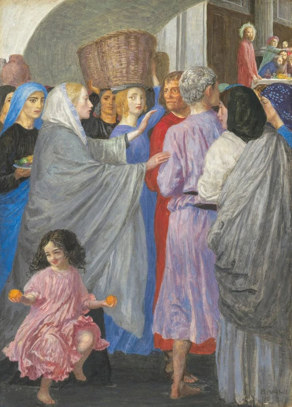 Reproduktion af maleriet Les Noces de Cana - Robert Anning Bell