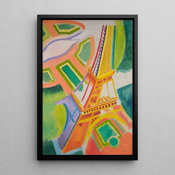 Tour Eiffel - Robert Delaunay — indrammet kunstværk på væggen
