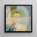 Portrait af Madame Heim - Robert Delaunay — indrammet kunstværk på væggen