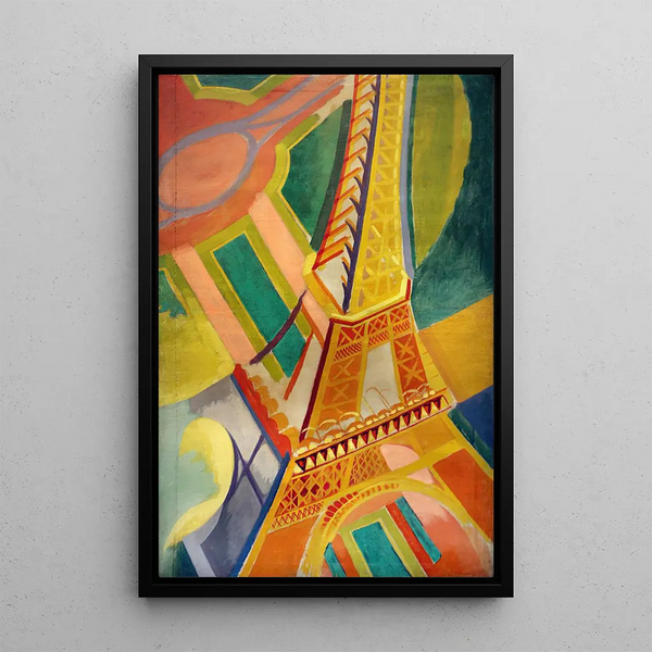 Tour Eiffel - Robert Delaunay — indrammet kunstværk på væggen