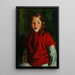 Bridget Lavelle den blonde - Robert Henri — indrammet kunstværk på væggen