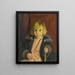 Carl - Robert Henri — indrammet kunstværk på væggen