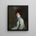 Catherine - Robert Henri — indrammet kunstværk på væggen