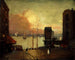 Cumulus skyer over East River - Robert Henri — visning af kunstværket