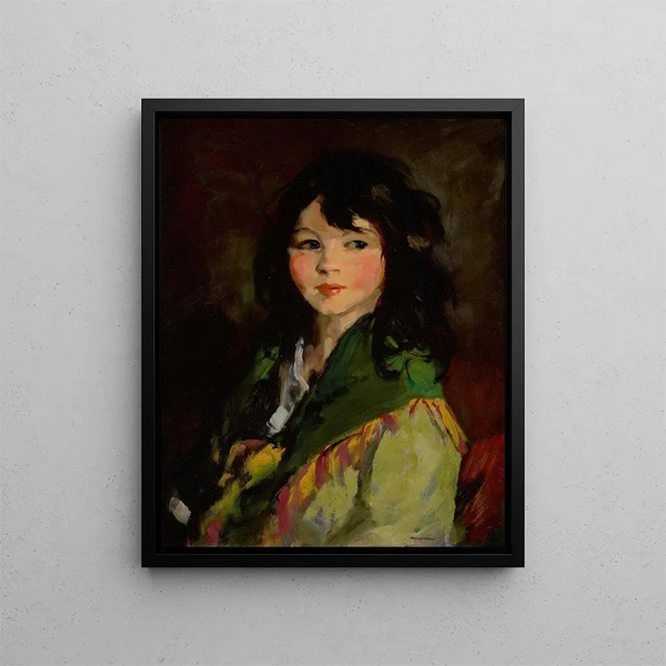 Francine Lovey - Robert Henri — indrammet kunstværk på væggen