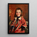 irsk pige - Robert Henri — indrammet kunstværk på væggen