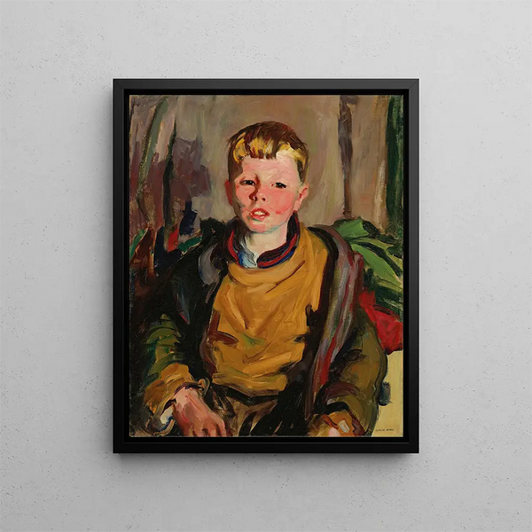 Macnamara - Robert Henri — indrammet kunstværk på væggen
