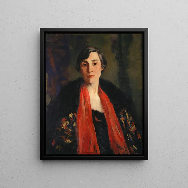 Mary Fanton Roberts - Robert Henri — indrammet kunstværk på væggen