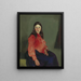 Marie du Connemara - Robert Henri — indrammet kunstværk på væggen