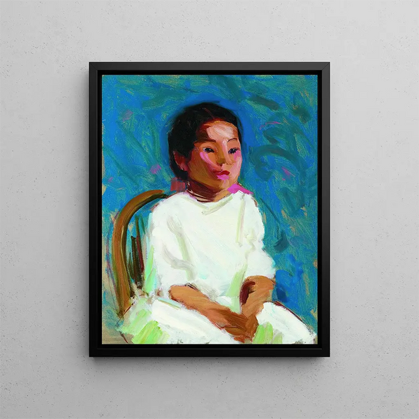 Mukie - Robert Henri — indrammet kunstværk på væggen