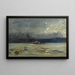 På Hudson-floden - Robert Henri — indrammet kunstværk på væggen
