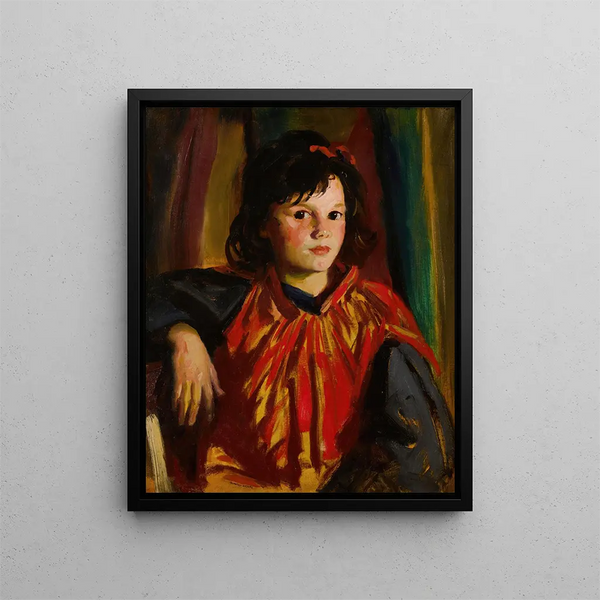 Pégène-maleri - Robert Henri — indrammet kunstværk på væggen