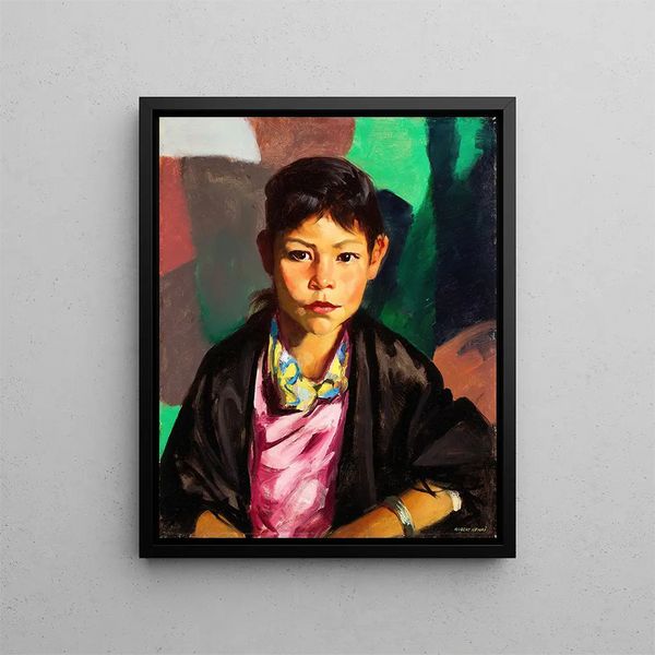 Pépite - Robert Henri — indrammet kunstværk på væggen