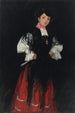 en ung spansk pige fra Madrid, en Chula - Robert Henri — visning af kunstværket