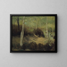 Forår i Fontainebleau-skoven - Robert Henri — indrammet kunstværk på væggen