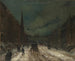 Gadebillede med sne, 57th Street, NYC - Robert Henri — visning af kunstværket