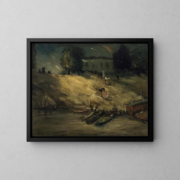 Averse soudaine - Robert Henri — indrammet kunstværk på væggen