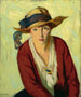 Le chapeau de plage - Robert Henri — visning af kunstværket