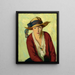 Le chapeau de plage - Robert Henri — indrammet kunstværk på væggen