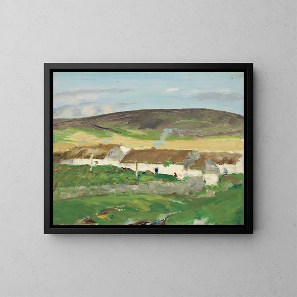 Le Cottage Blanc, Irland - Robert Henri — indrammet kunstværk på væggen