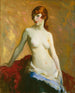 Den unge pige - Robert Henri — visning af kunstværket