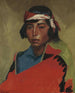 den unge dreng fra Tesuque-landsbyen - Robert Henri — visning af kunstværket