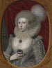 Portrait af en kvinde, muligvis Frances Cotton, Lady Montagu de Boughton Castle, Northamptonshire - Robert Peake den Ældre — visning af kunstværket