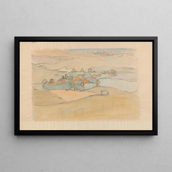 Robert Polhill Bevan - A Village in the Sussex Downs.webp