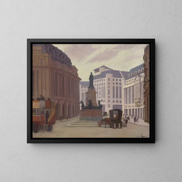 Aldwych - Robert Polhill Bevan — indrammet kunstværk på væggen