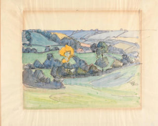 nær Brimley Hill - Robert Polhill Bevan — visning af kunstværket