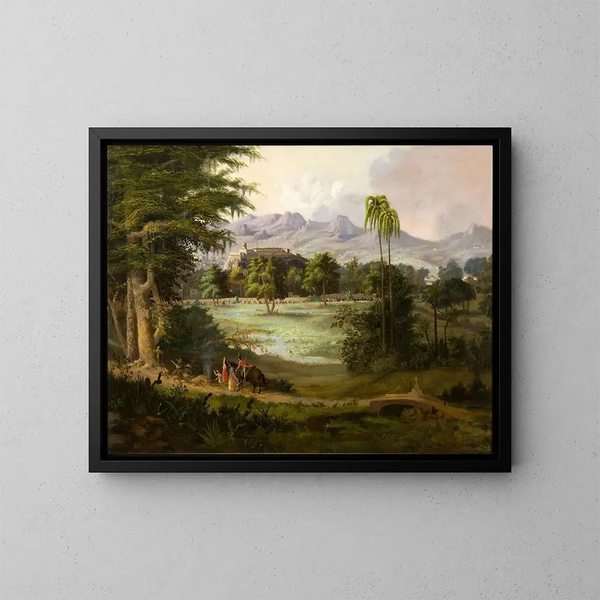 Château de Chapultepec - Robert S. Duncanson — indrammet kunstværk på væggen