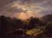 Landskabsmaleri med får - Robert S. Duncanson — visning af kunstværket