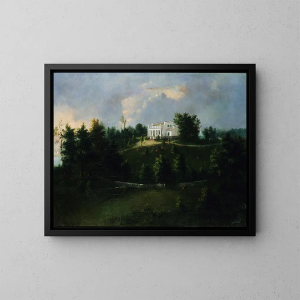 Mont Healthy, Ohio - Robert S. Duncanson — indrammet kunstværk på væggen