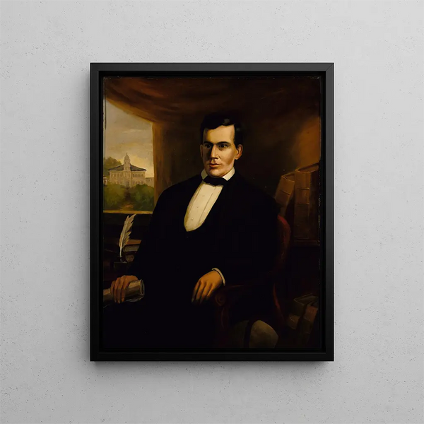 Portrait af Freeman Cary - Robert S. Duncanson — indrammet kunstværk på væggen