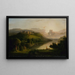 Høje landskaber i Skotland - Robert S. Duncanson — indrammet kunstværk på væggen