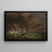 Tempête ved den irske kyst - Robert S. Duncanson — indrammet kunstværk på væggen