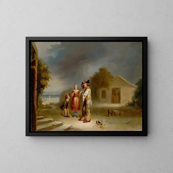 Le sort des ivrognes - Robert S. Duncanson — indrammet kunstværk på væggen