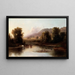Vue af floden Sainte-Anne - Robert S. Duncanson — indrammet kunstværk på væggen
