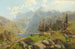 Le Murgsee i Schweiz Glaris - Robert Schultze — visning af kunstværket