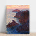 Reproduktion af maleriet Rochers på Belle Île, Port-Domois - Claude Monet