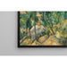 Reproduktion af maleriet Rochers, pins og hav ved l'Estaque - Paul Cézanne