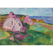 Reproduktion af maleriet Røde klipper nær Åsgårdstrand - Edvard Munch