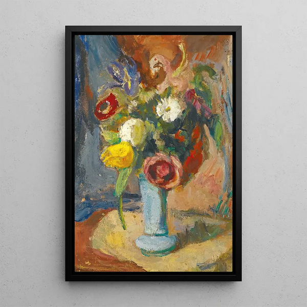 Vase de fleurs - Roderic O'Conor — indrammet kunstværk på væggen