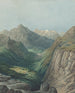 En Alpin Dal - Rodolphe Léon Berthoud — visning af kunstværket