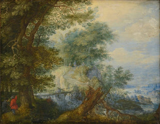 Roelant Savery - Landscape with hunters.webp