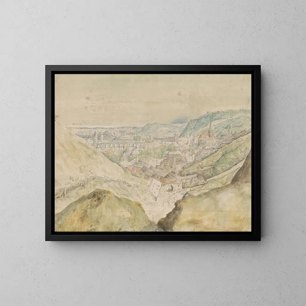 Vue de la ville de Prague - Roelant Savery — indrammet kunstværk på væggen