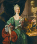 Portrait af en adelkvinde - Romersk skole — visning af kunstværket